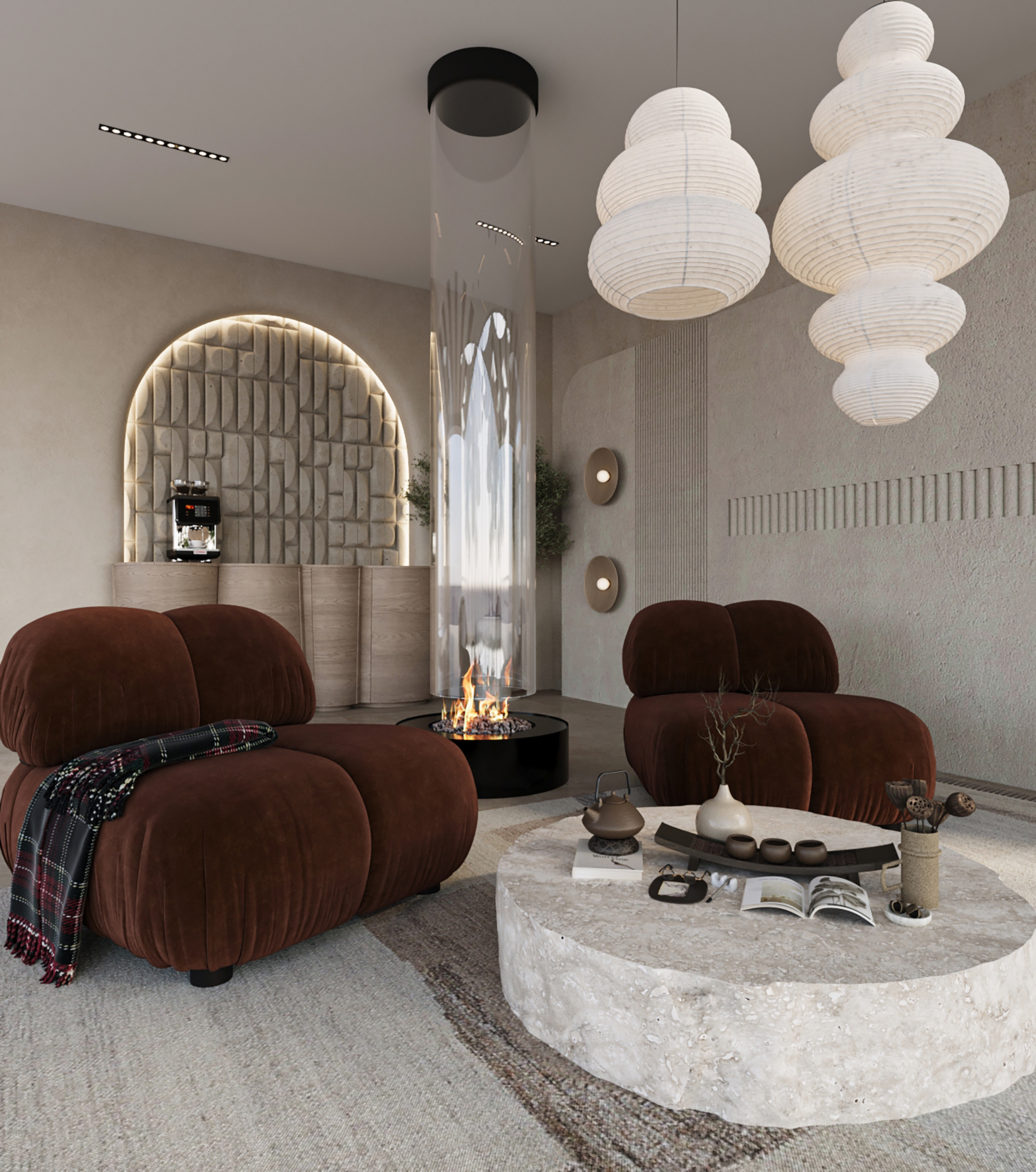 Summer Villa Reception Design-17