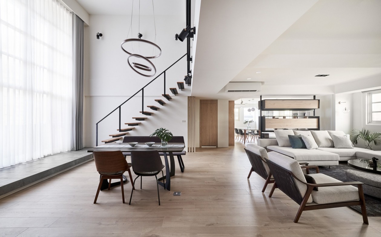 充沛日光现代楼中楼翻新-3