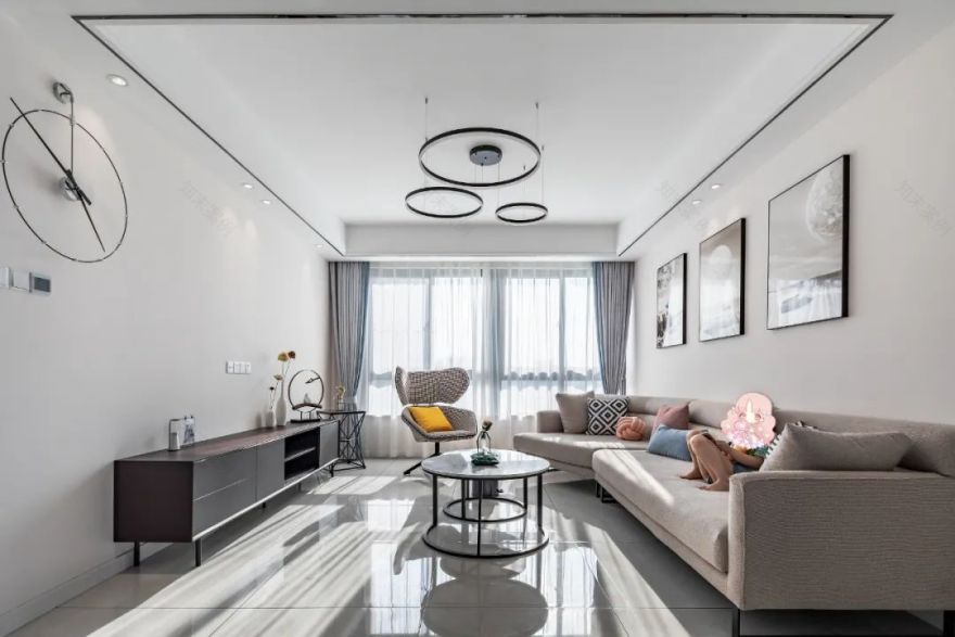 126㎡现代 INS 风婚房,简约优雅,多功能书房,生活美学新定义!-24