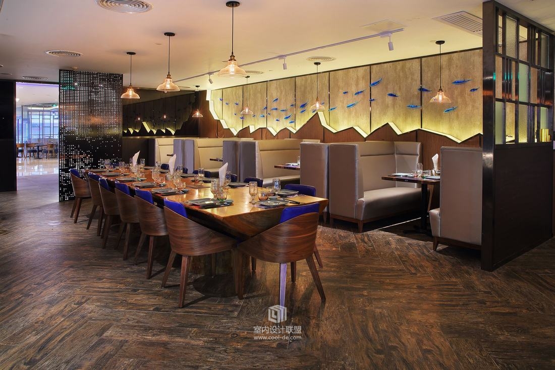 鱼鲜生海鲜餐厅--来轩建筑装饰设计-16