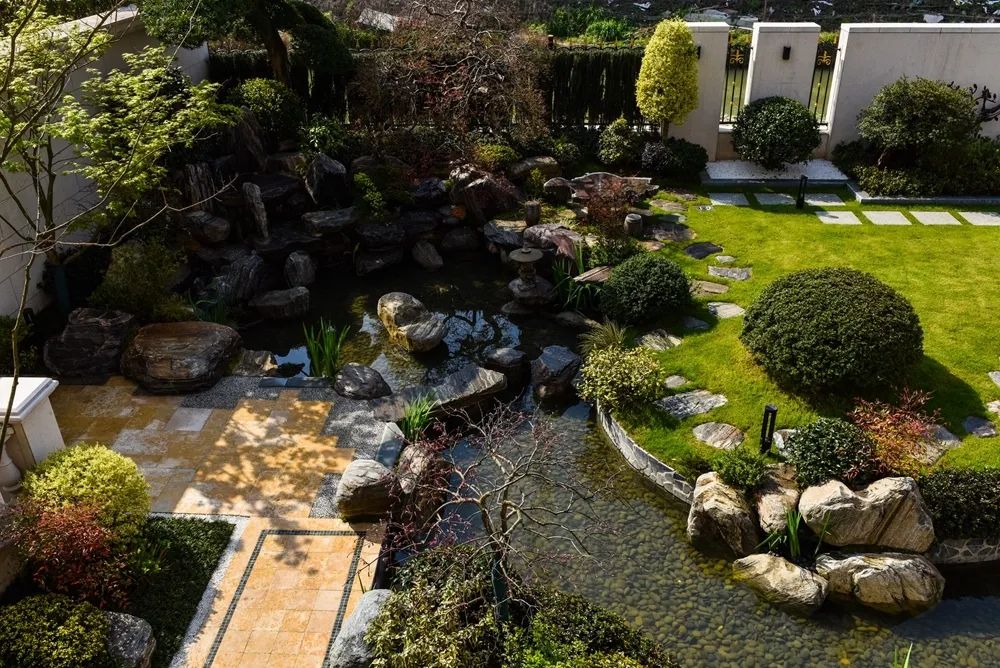 富春山居庭院改造 | 锦鲤鱼池的点睛之笔-6