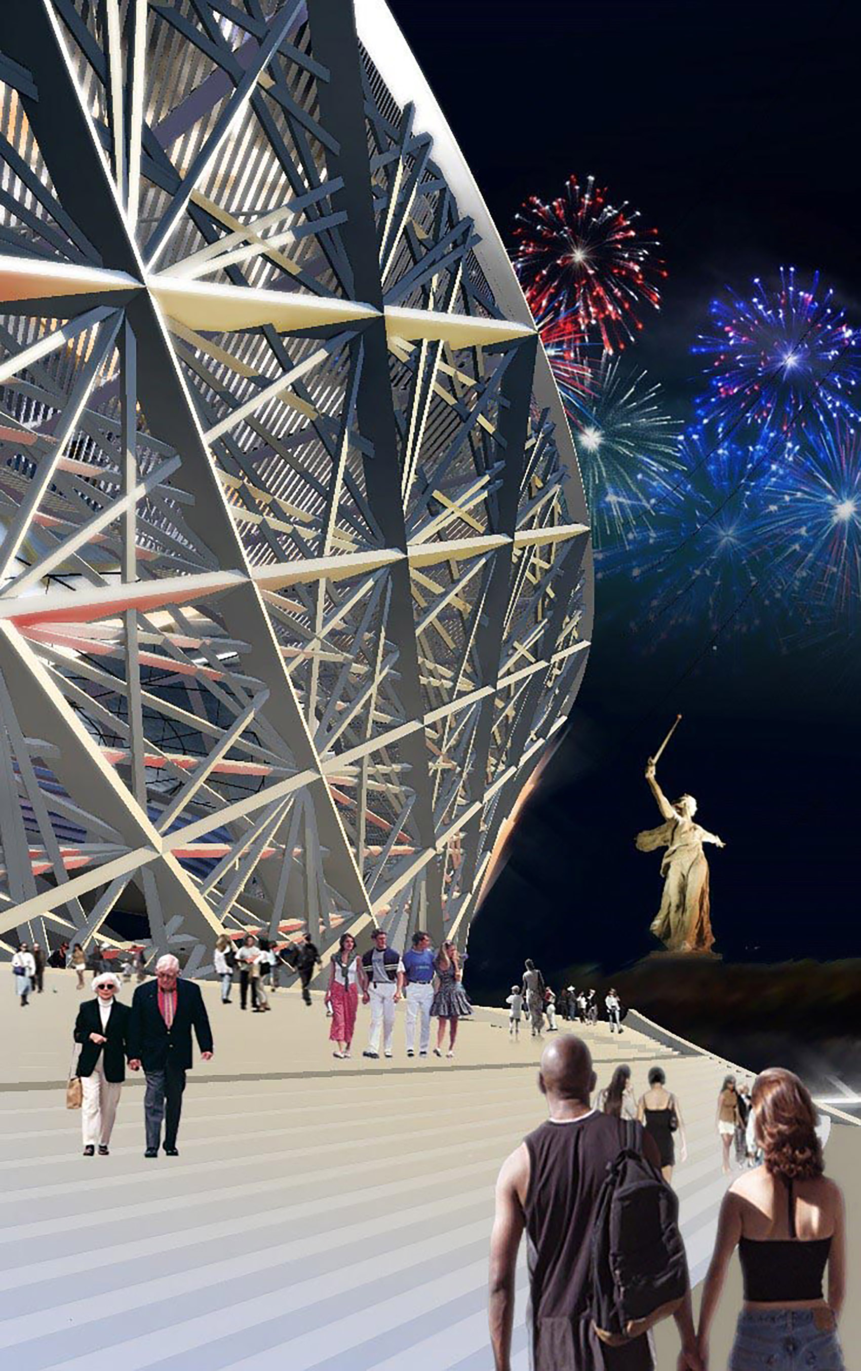 伏尔加格勒体育场，俄罗斯 / PI ARENA-77