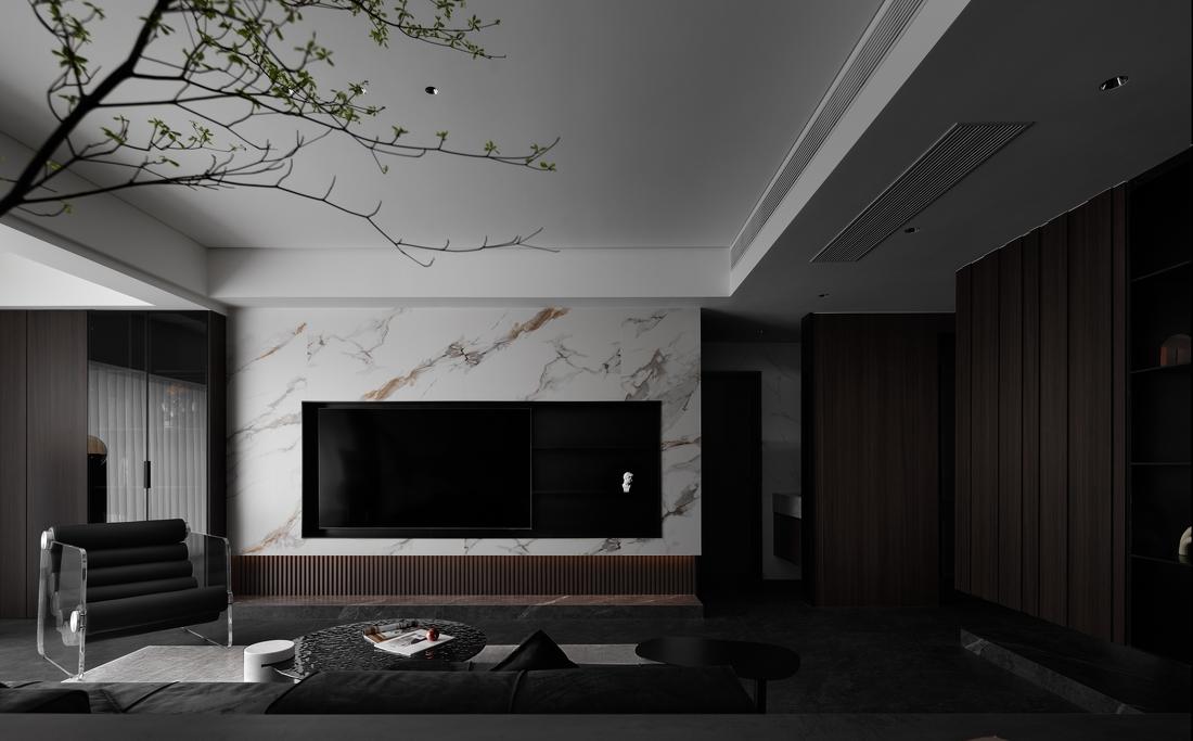 黑武士酷黑风格复式设计-15