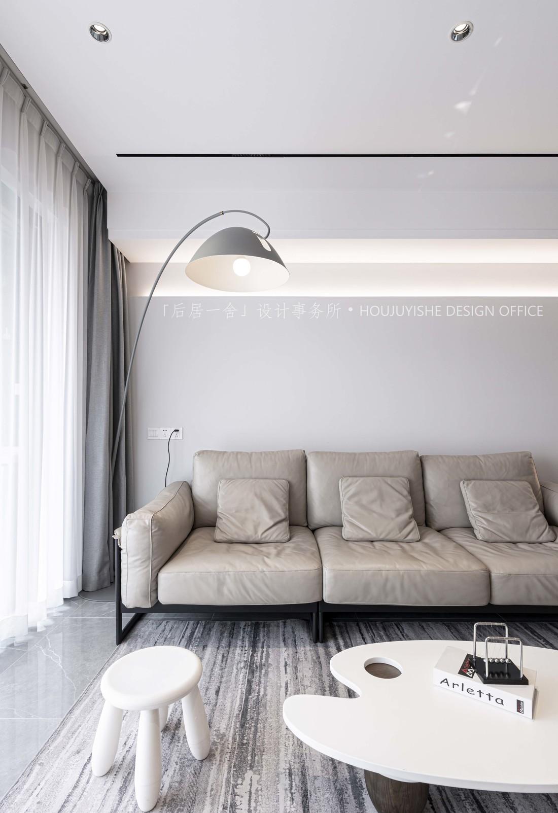 120 平现代质感极简之家-34