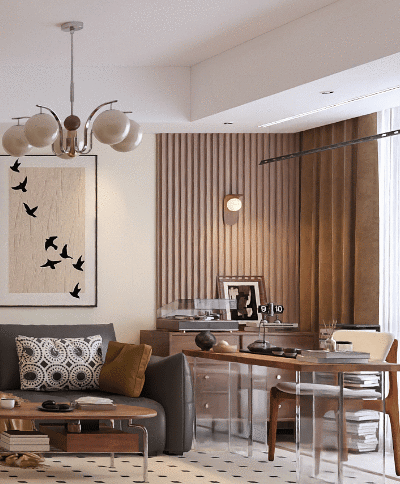 75㎡现代中古风旧改 广州海珠区愉景雅苑丨中国广州-1