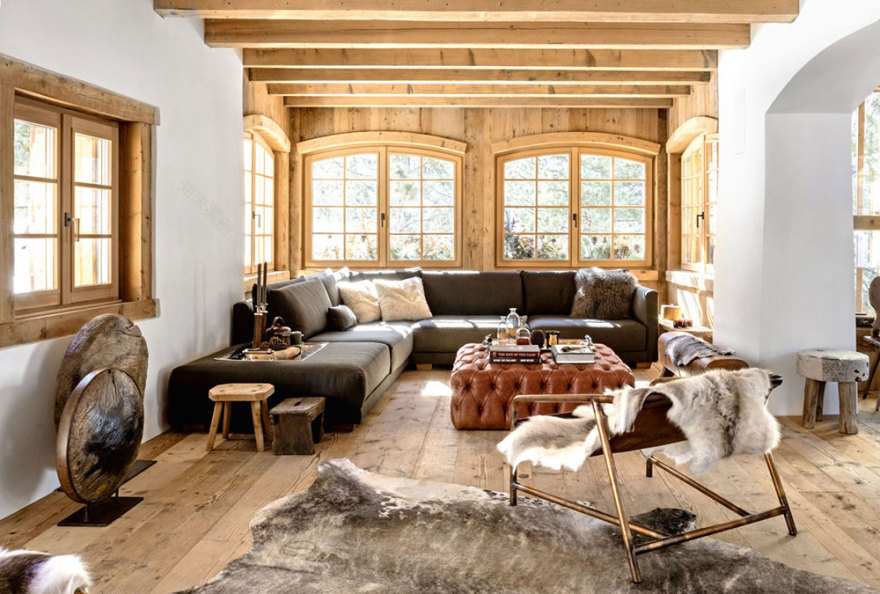 瑞士百年山间别墅,传统与现代的完美融合-1