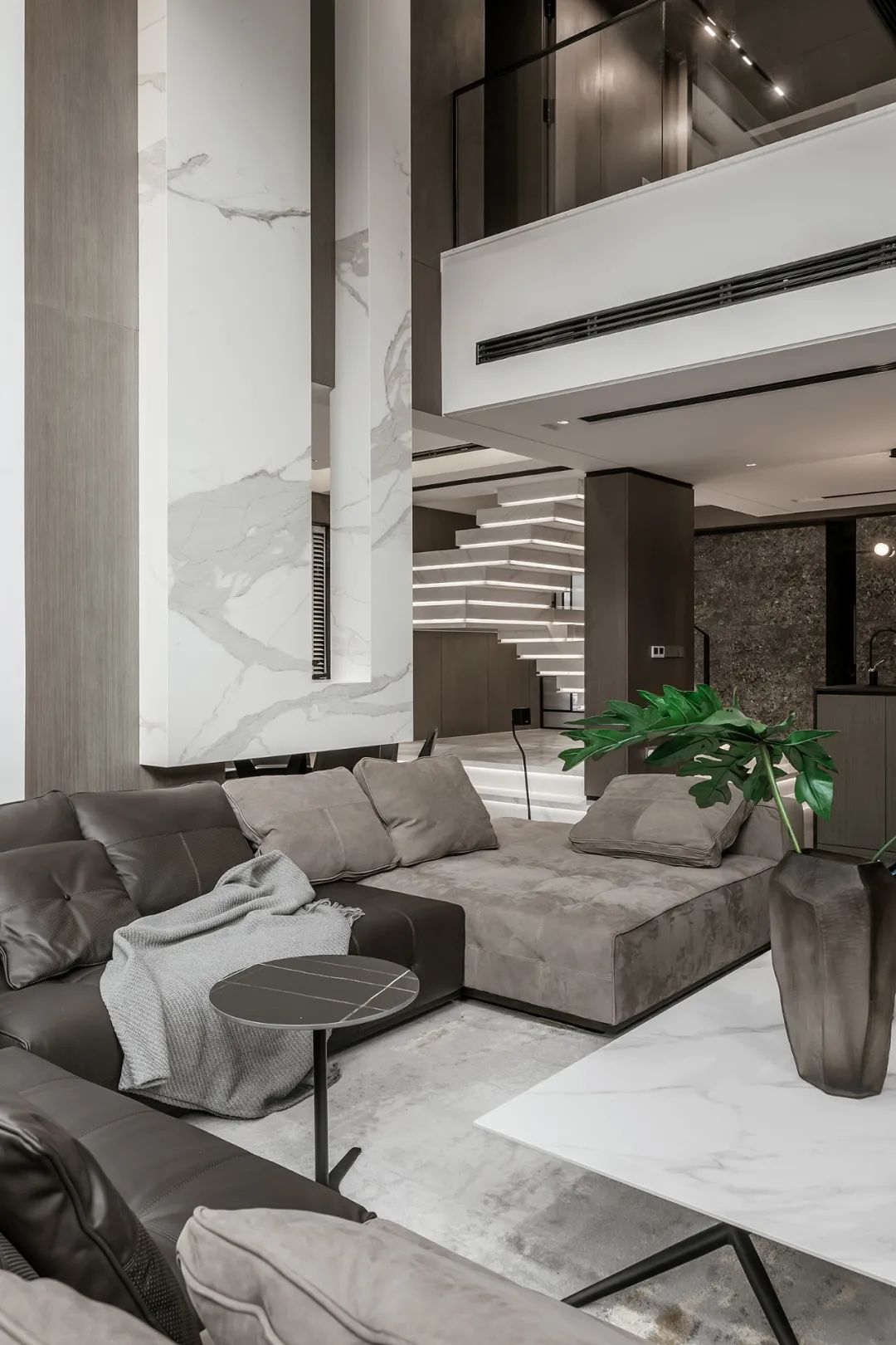 苏州 400㎡暖灰大宅丨中国苏州丨杰 ME 空间设计-12