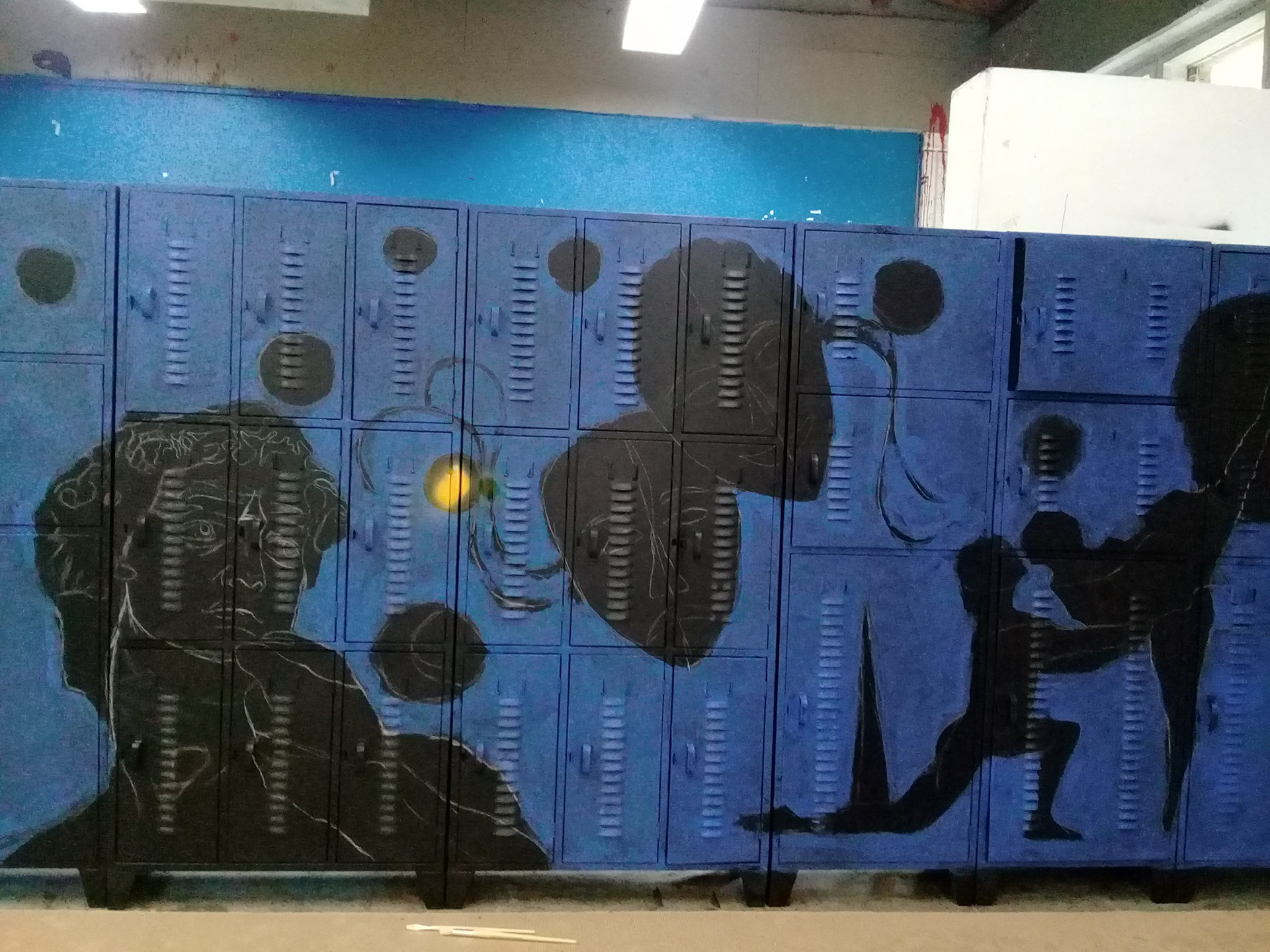 安蒂奥基亚大学艺术学院储物柜壁画设计与执行项目-9