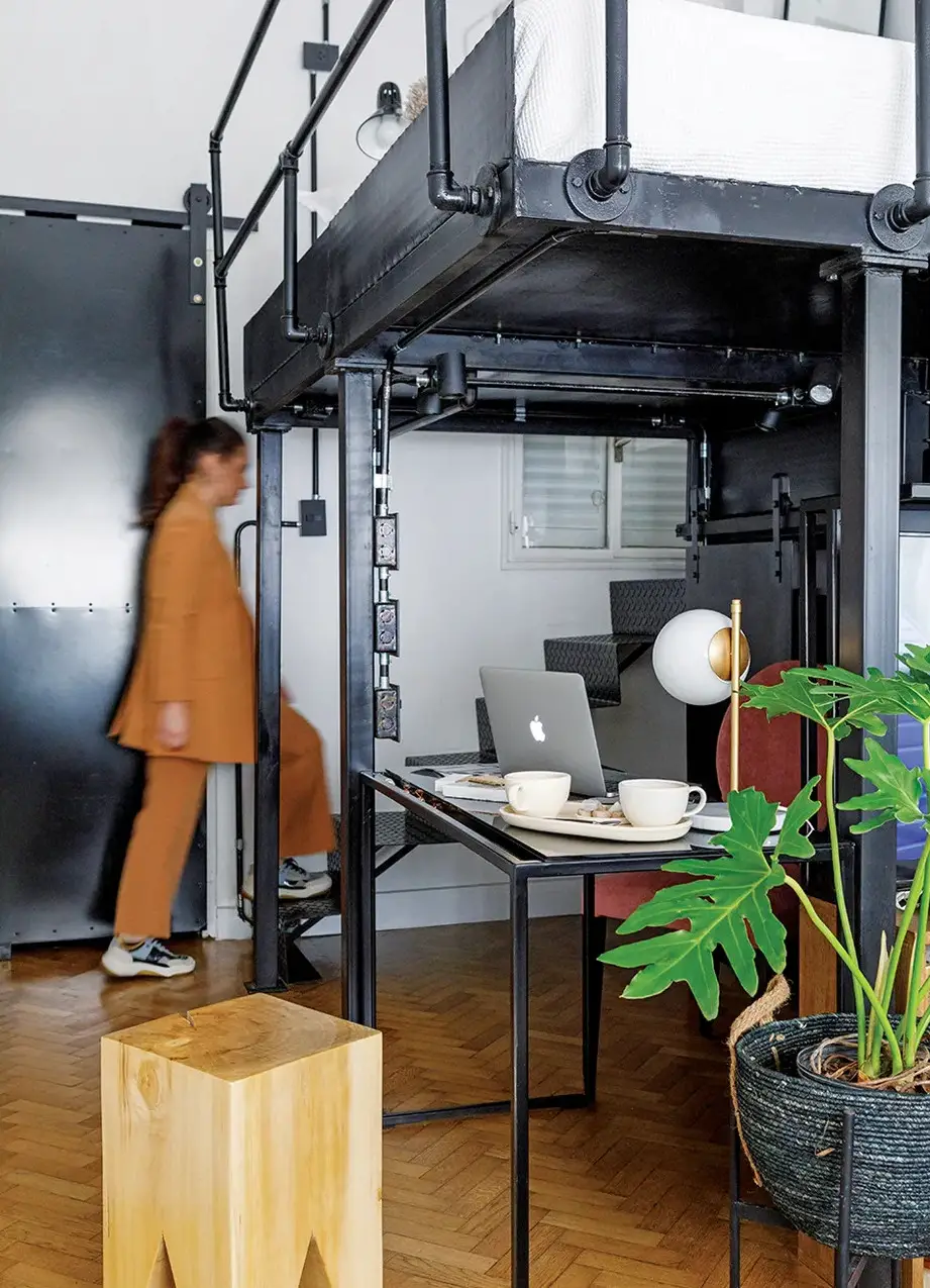 阿根廷 22m2 多功能工作室，创意金属结构设计-5