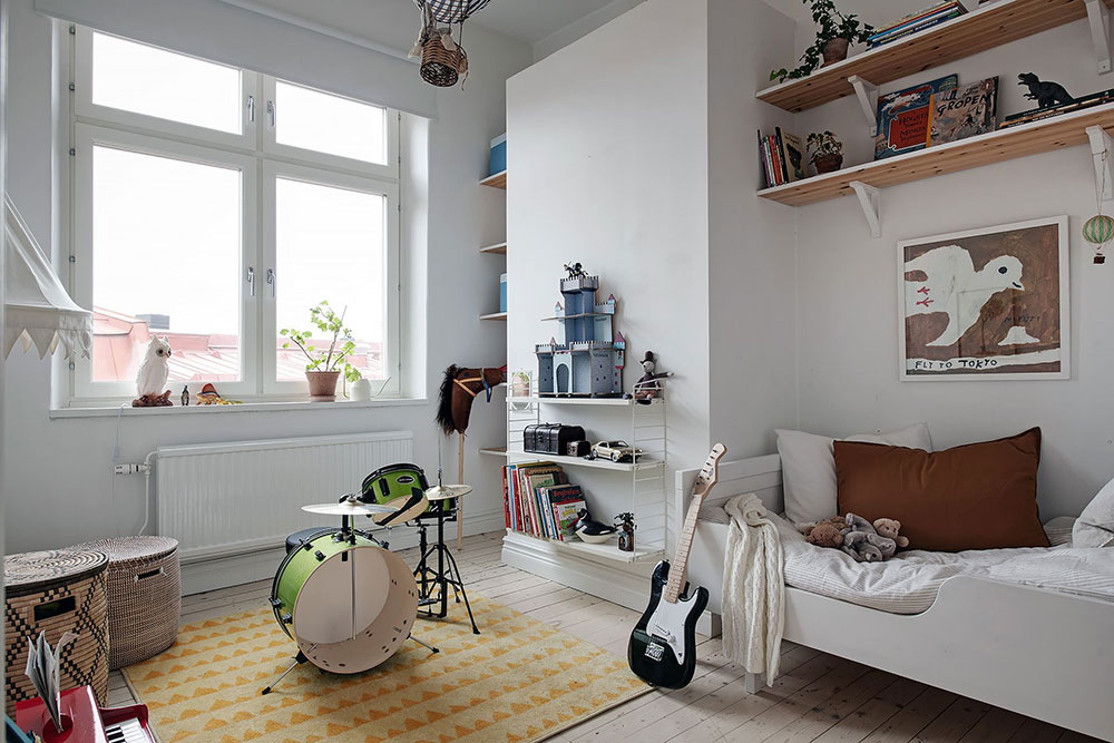 斯德哥尔摩时尚对比风格的美丽公寓-33