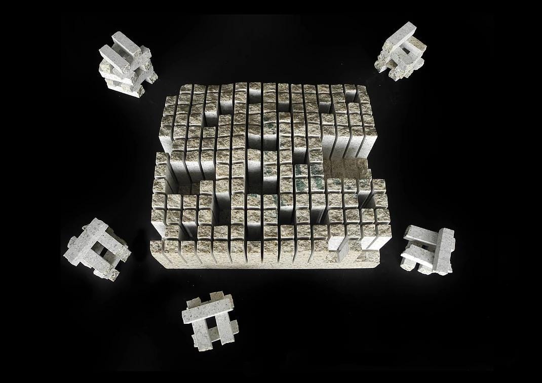 日裔雕塑&景观设计师OKASHIMO创造的系列石头艺术品-20