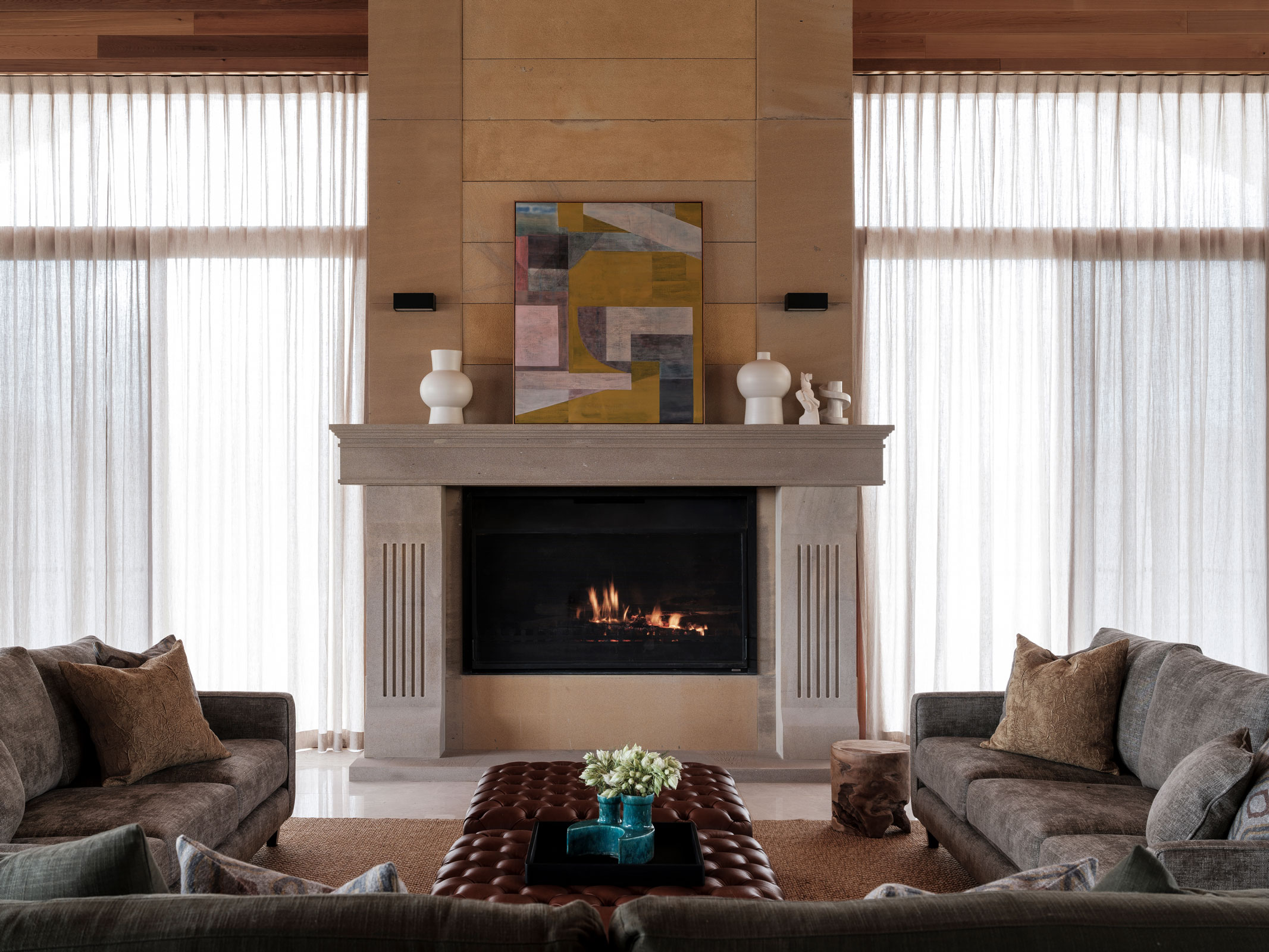 山丘景观中的豪华农舍丨澳大利亚丨Linda Habak Design-13