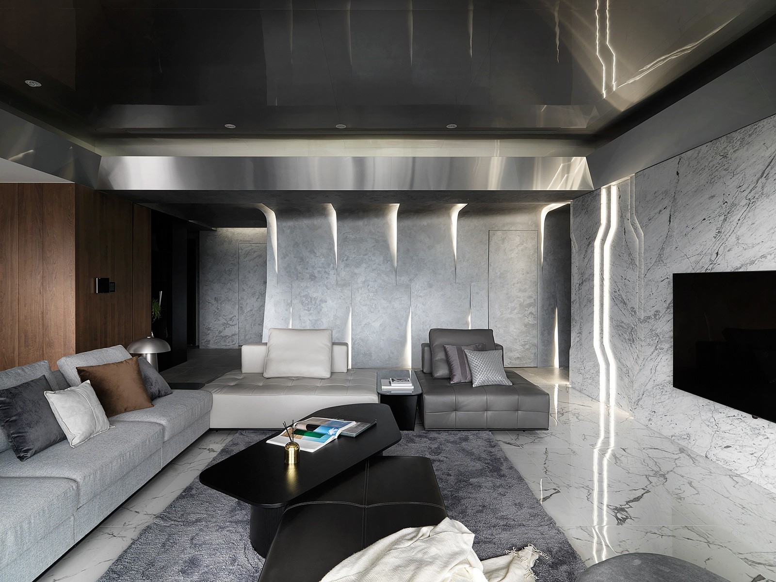 怀生国际设计打造 330m²现代高级灰大平层-14