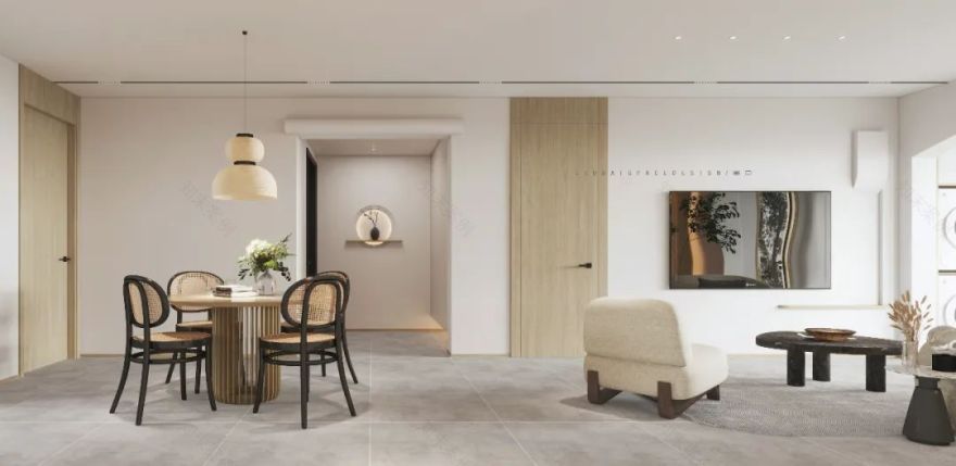 公园天下 150 平米简约归真空间设计丨留白空间设计-17