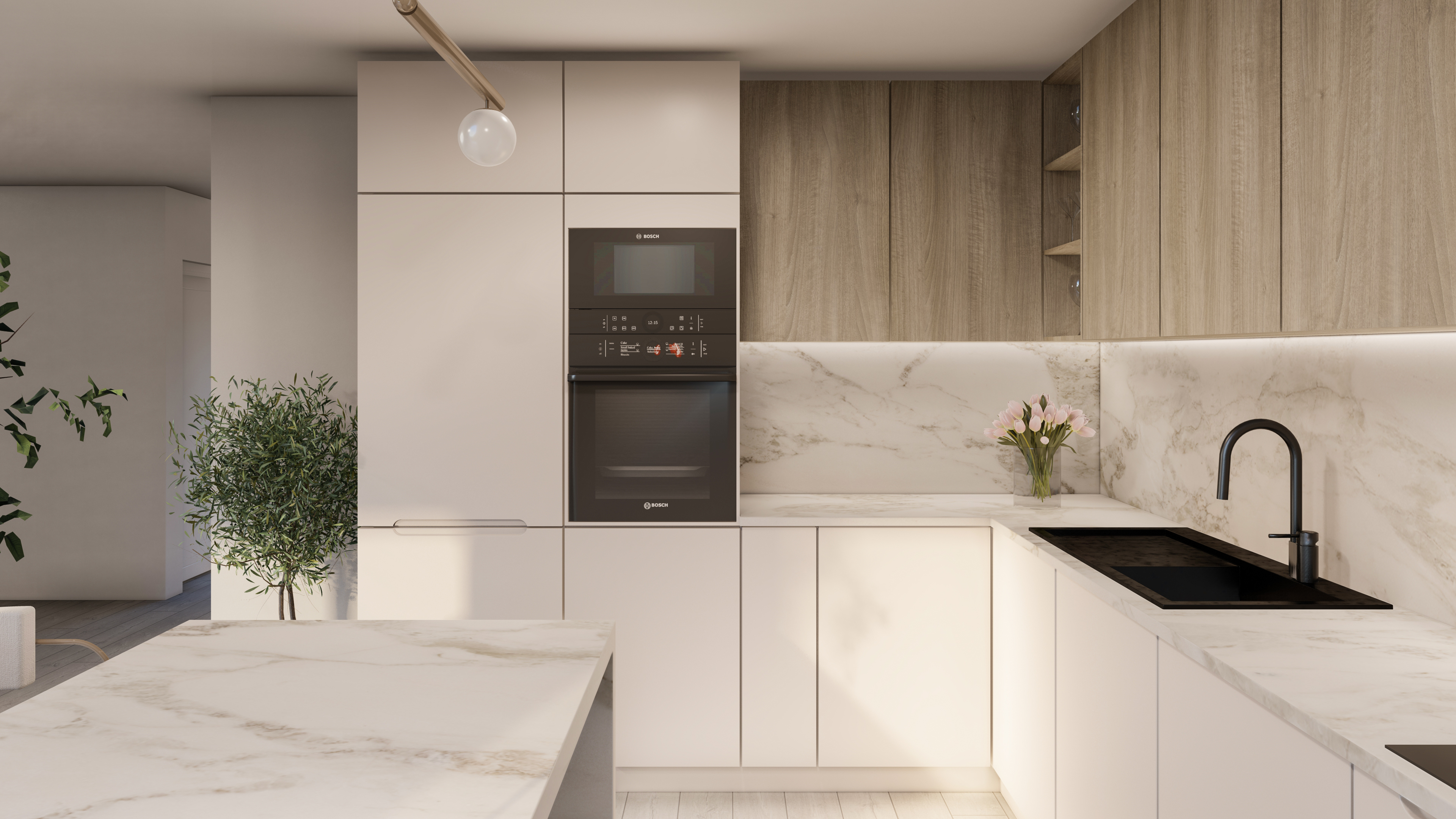 Modern Kitchen Interior | Japandi Interior Design-3