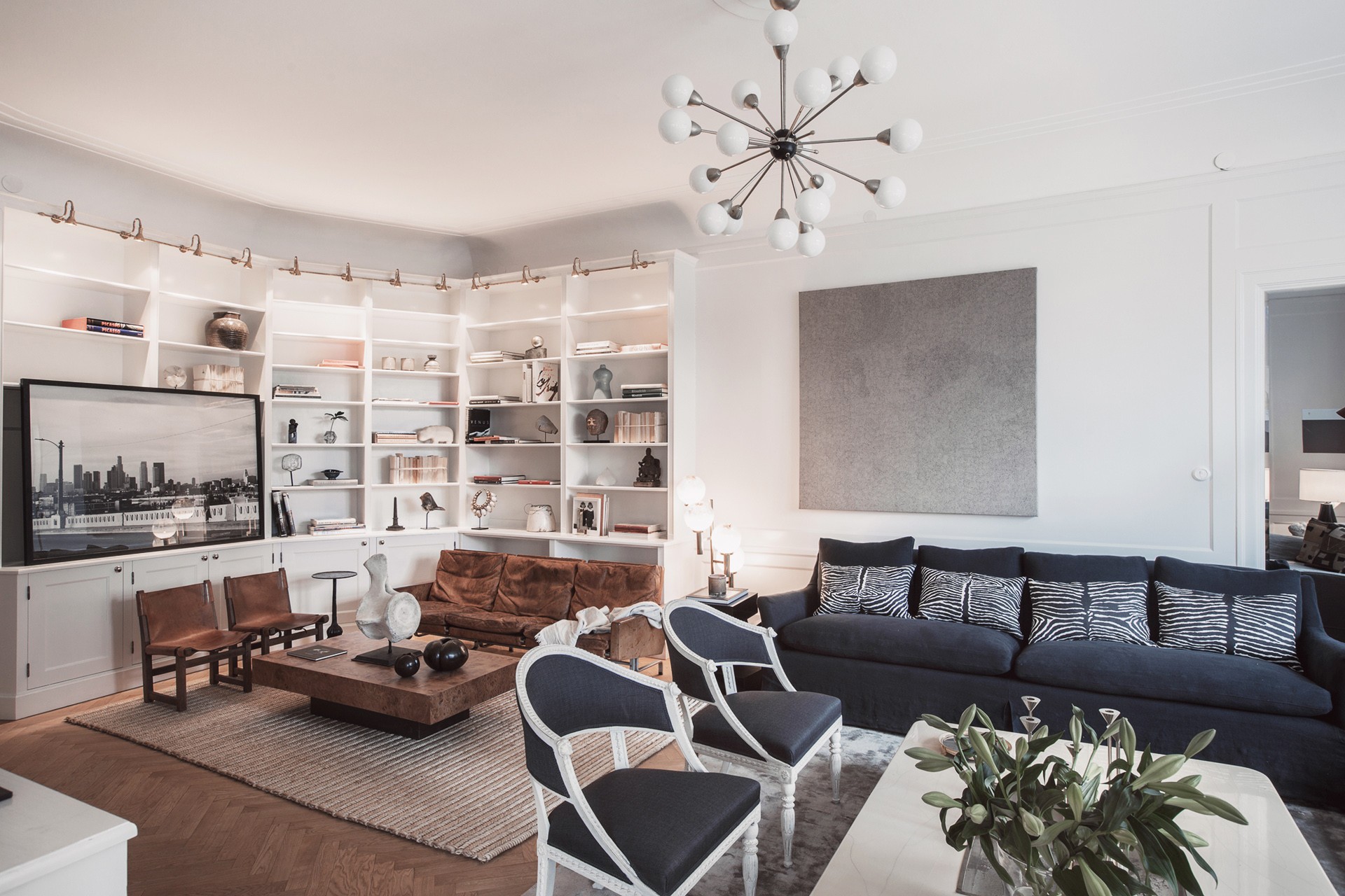 斯德哥尔摩历史建筑中的瑞典简约豪华公寓-15