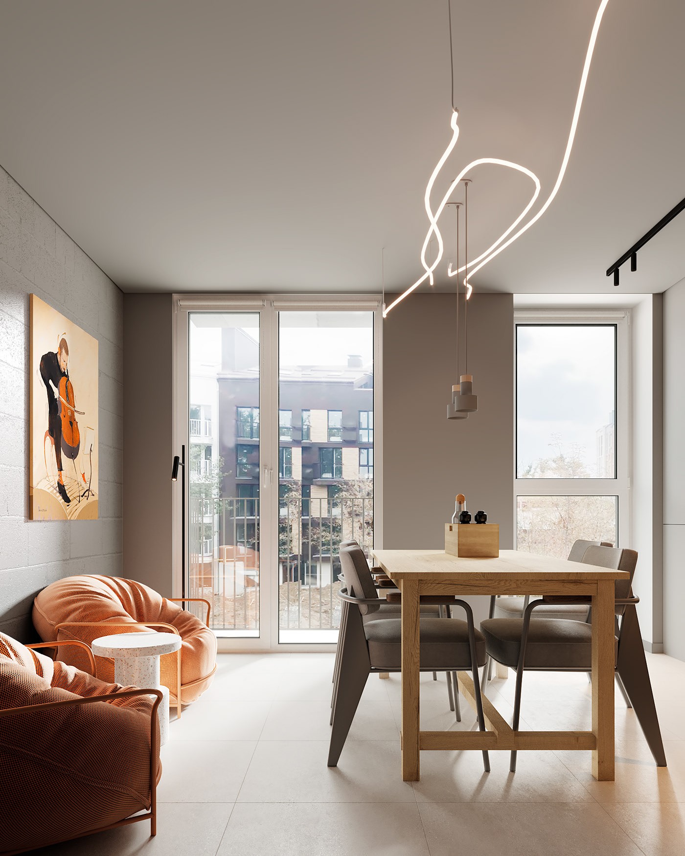 48㎡小空间公寓设计  超有设计感-4