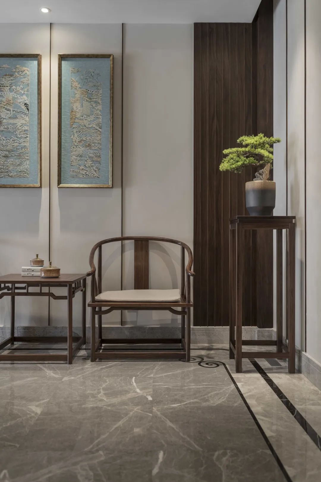 别墅非家装丨1100平方新中式，闲雅宁静的意蕴美-24