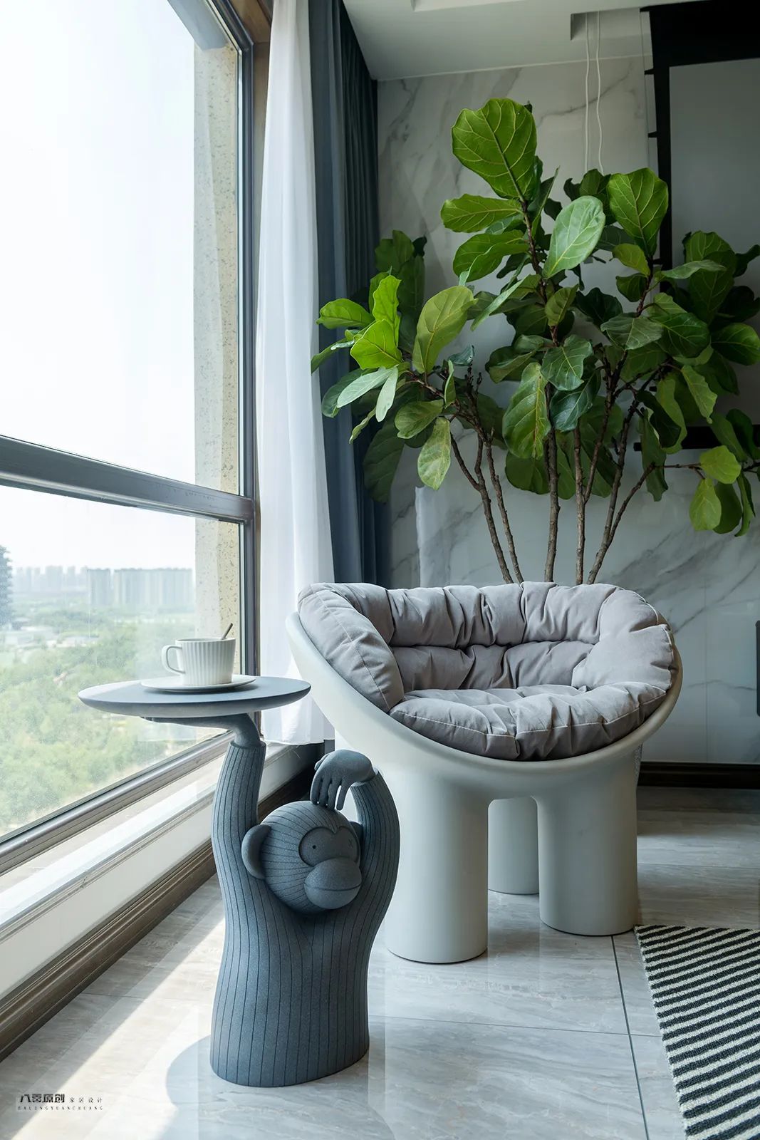 淄博绿城玉兰园 144㎡艺术之家,设计精巧重塑生活空间-35