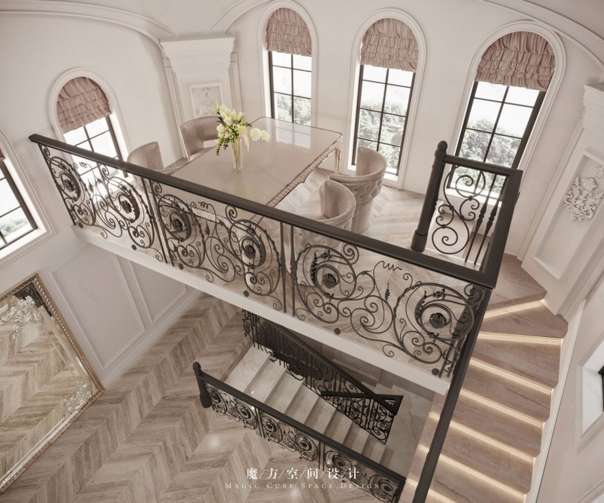 西安魔方空间 · 法式轻奢住宅设计丨中国西安丨魔方空间设计-65