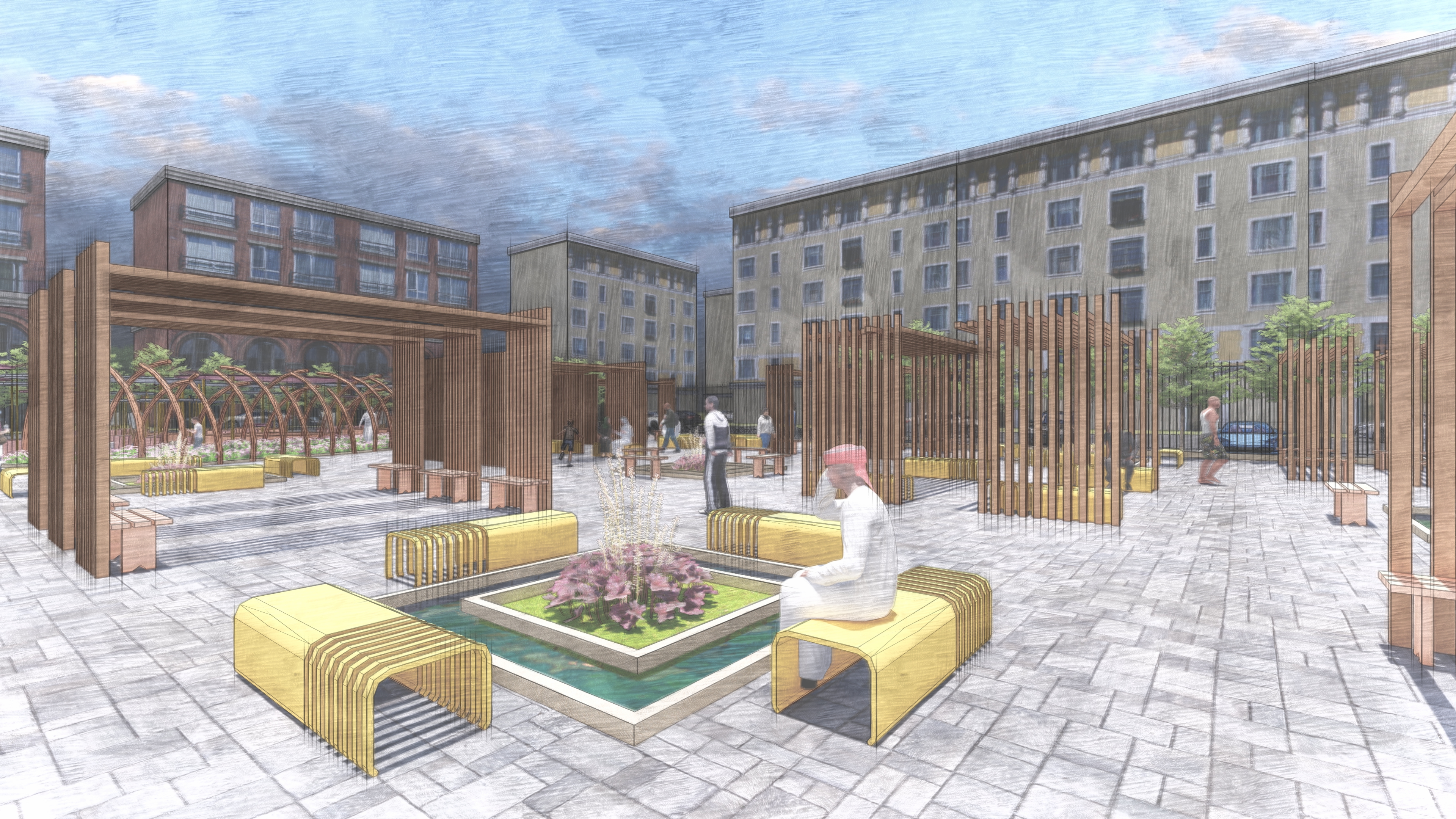 leqaa 广场，景观项目-29