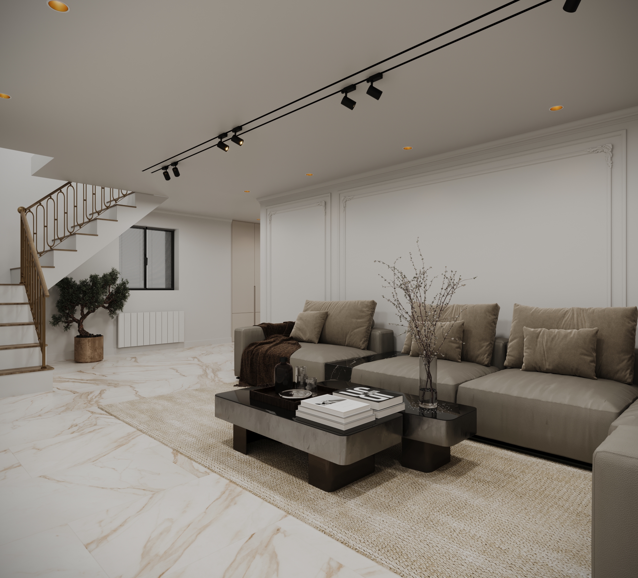 Hall,Living Room 设计丨美国-5