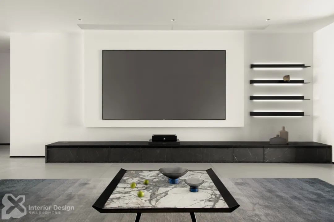 东阳 420㎡极简复式,黑白灰构建纯粹空间-37