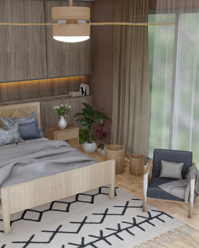 wood bedroom