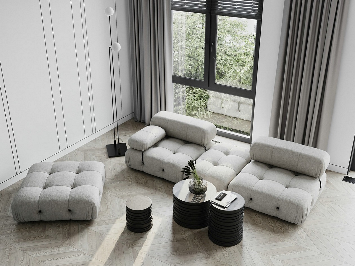 简约白与橙色结合的现代家装-0