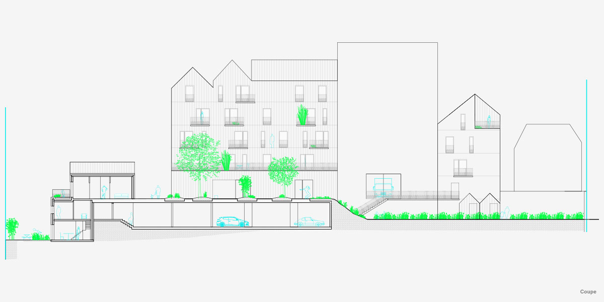 40套社会住宅组成的村庄项目丨法国利摩日丨CoCo architecture等-9