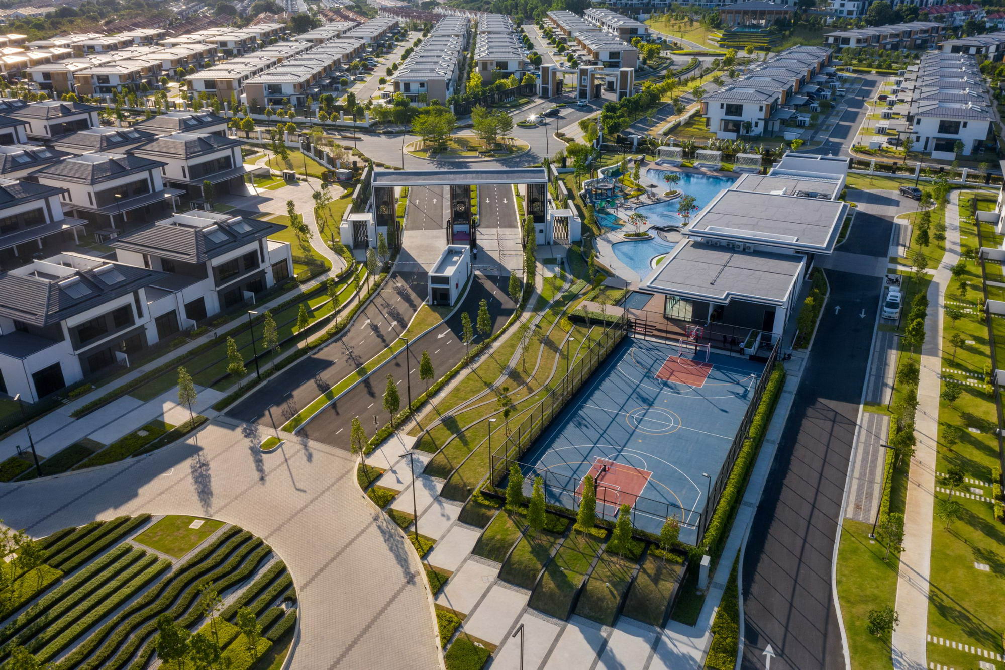 马来西亚现代化社区景观-4