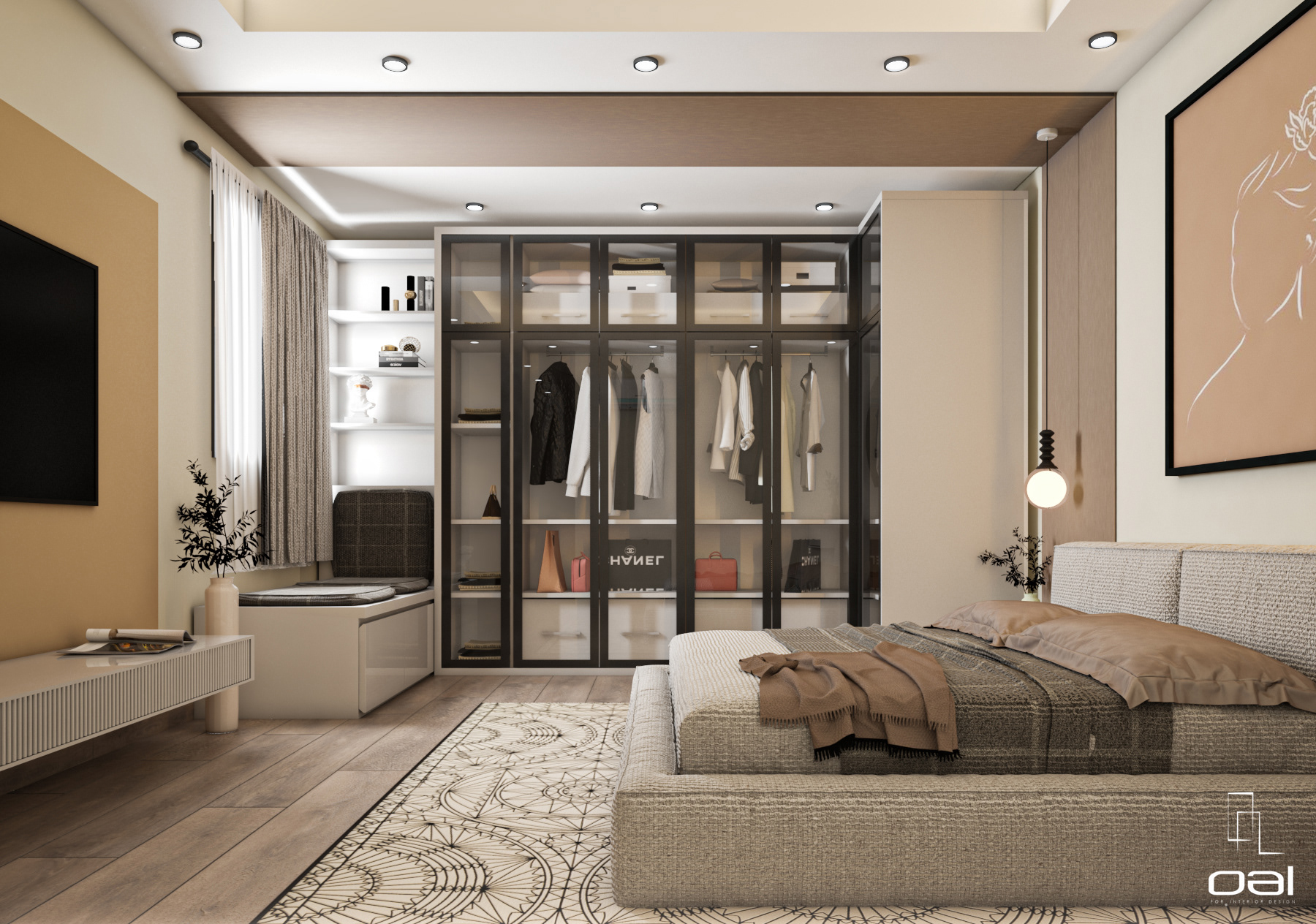 女孩卧室带浴室设计丨埃及丨OMNIA NASR AL SHAER-9