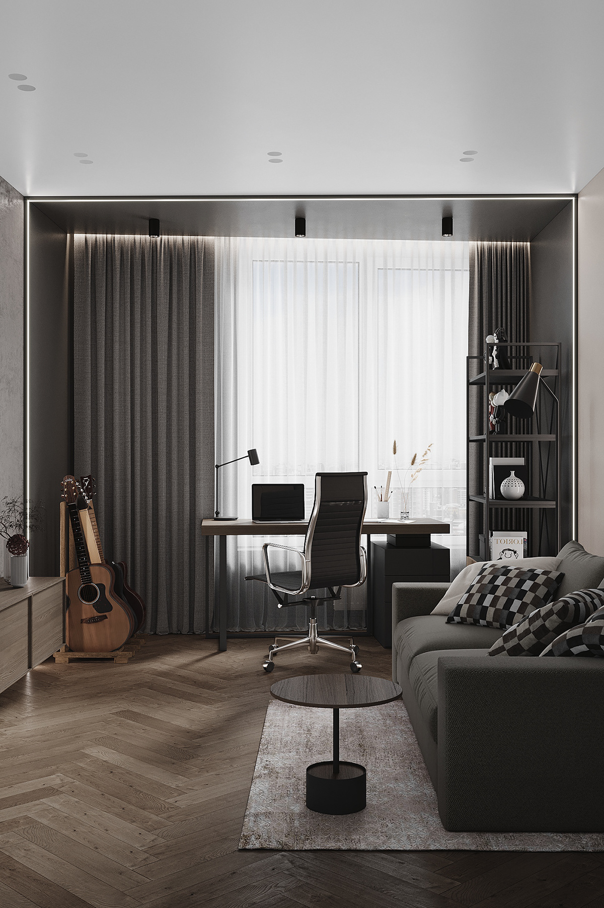 87㎡简约风住宅设计 超细腻的质感！-19