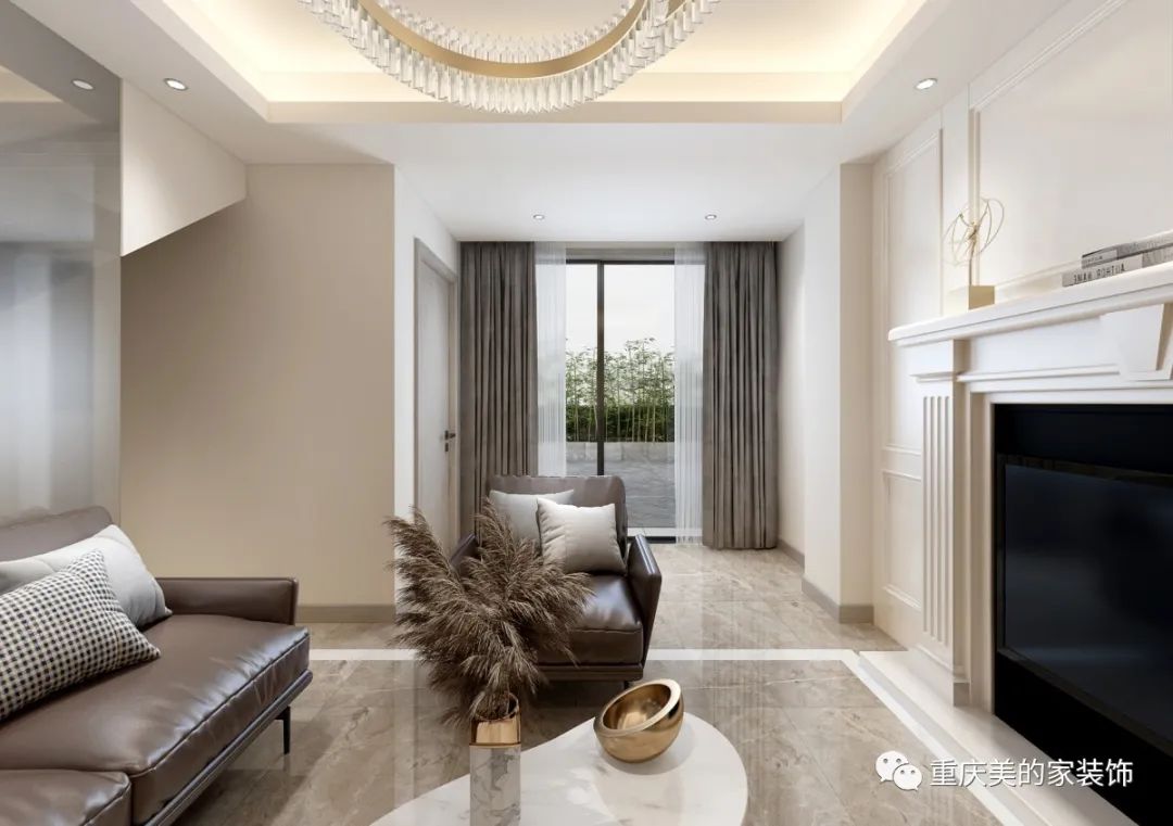 200㎡五口之家,现代简约轻奢生活-10