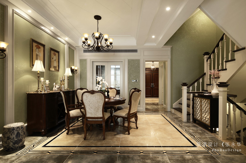 豪气美式全屋丨筑道设计-11