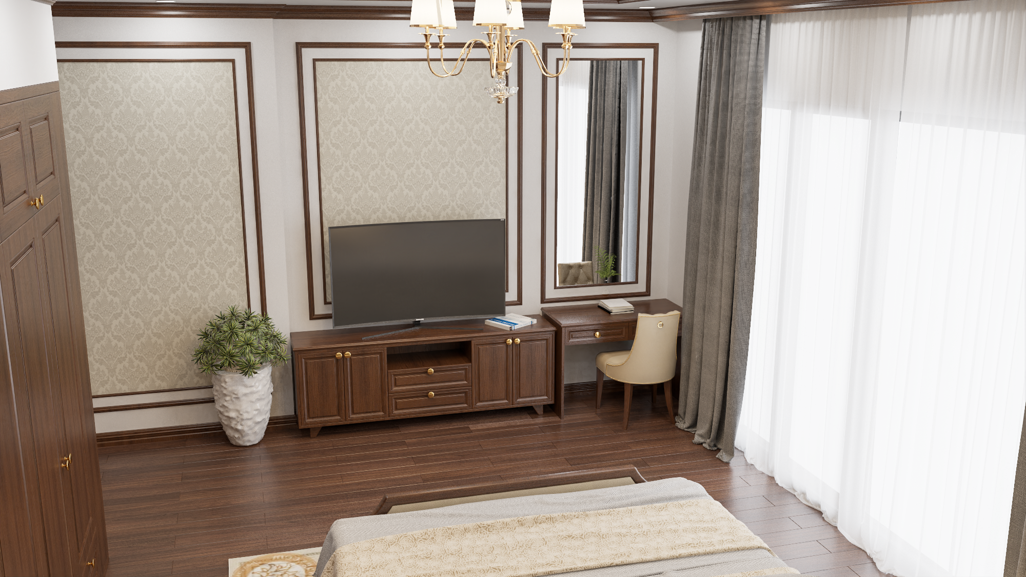 主卧室 经典内饰-6