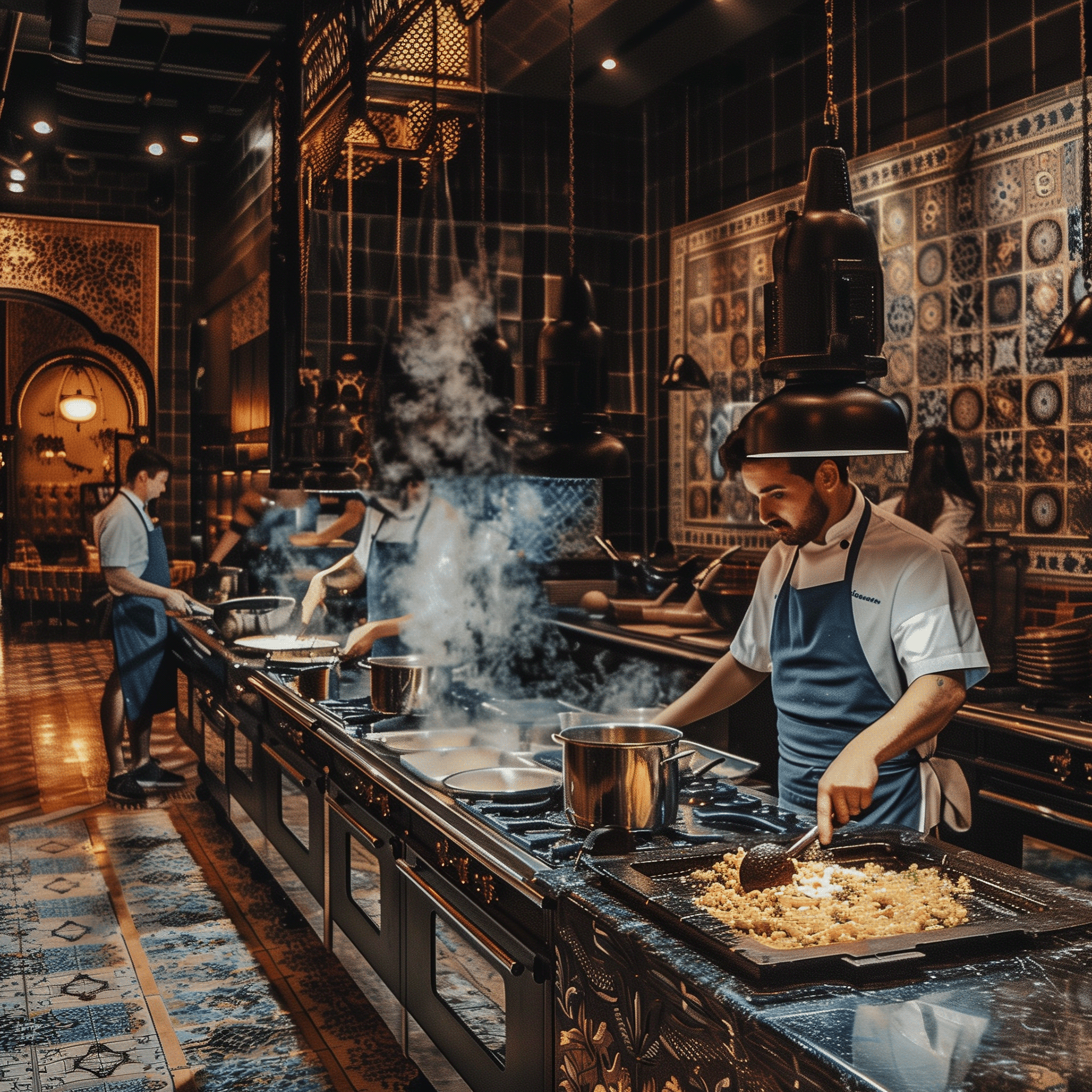 AI 生成意大利和法国美食室内设计-17