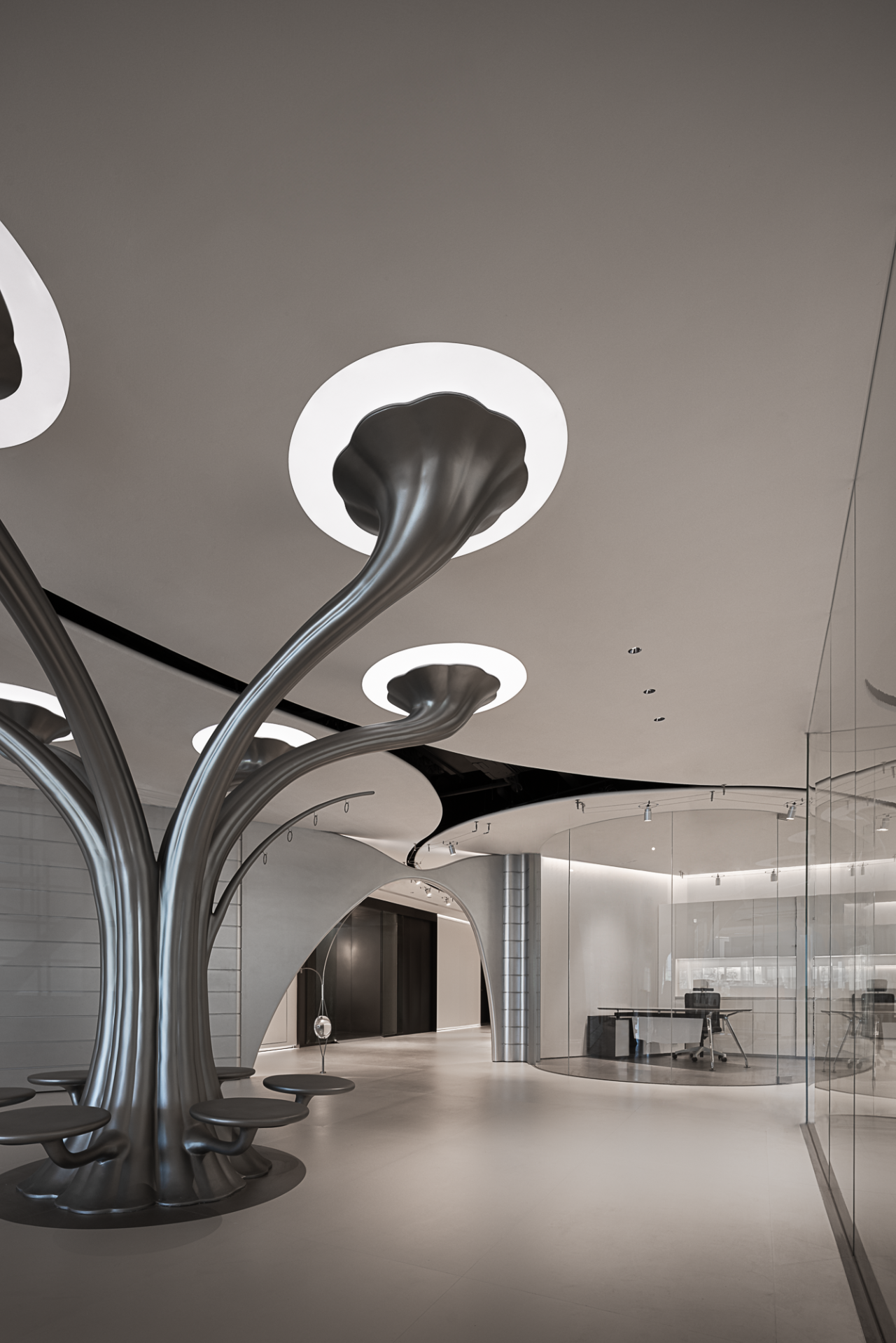 新作|池陈平:云巅造境,引水入席丨中国杭州丨OTL本体建筑空间设计-44