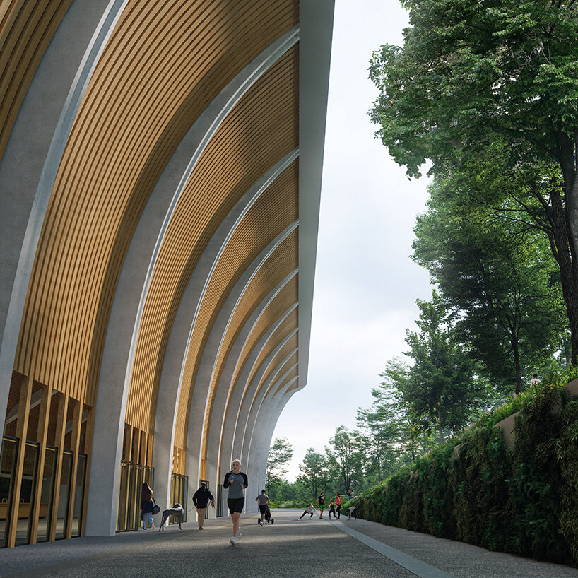 融入森林的丹麦 Aarhus Stadium，Zaha Hadid 建筑事务所打造“森林竞技场”-14