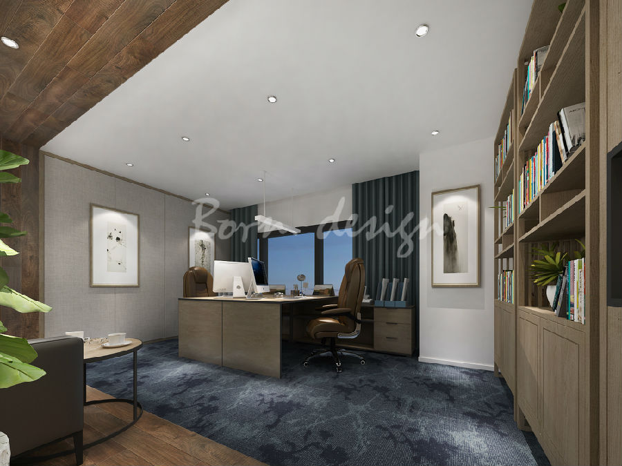 南京贸易公司新中式办公室设计 Project name:nanjing trading company-5