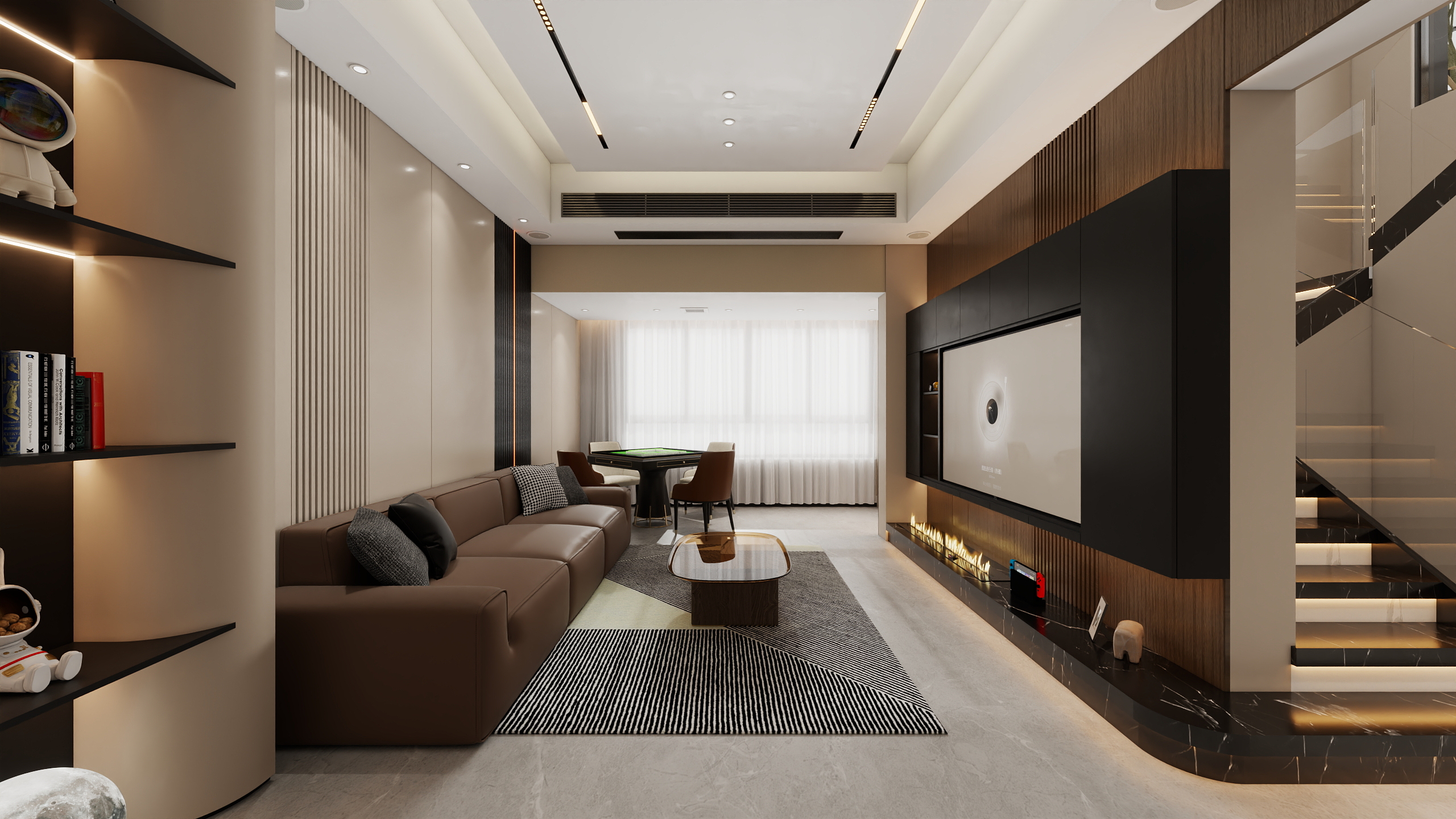 四川岳池御龙湾（214平方意式极简六居室）-11