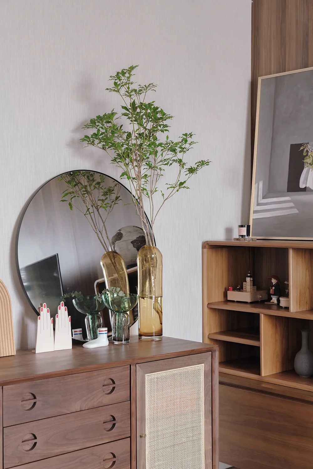 极简原木+禅意!打造通透互动的舒适家居空间-55