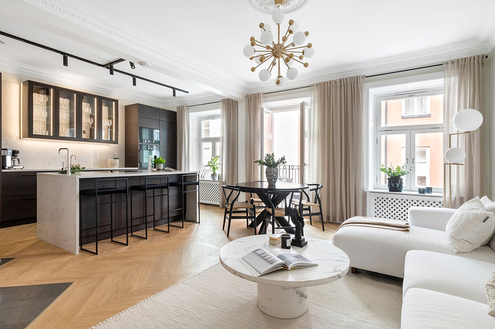 现代 Scandinavian 公寓的优雅设计-8