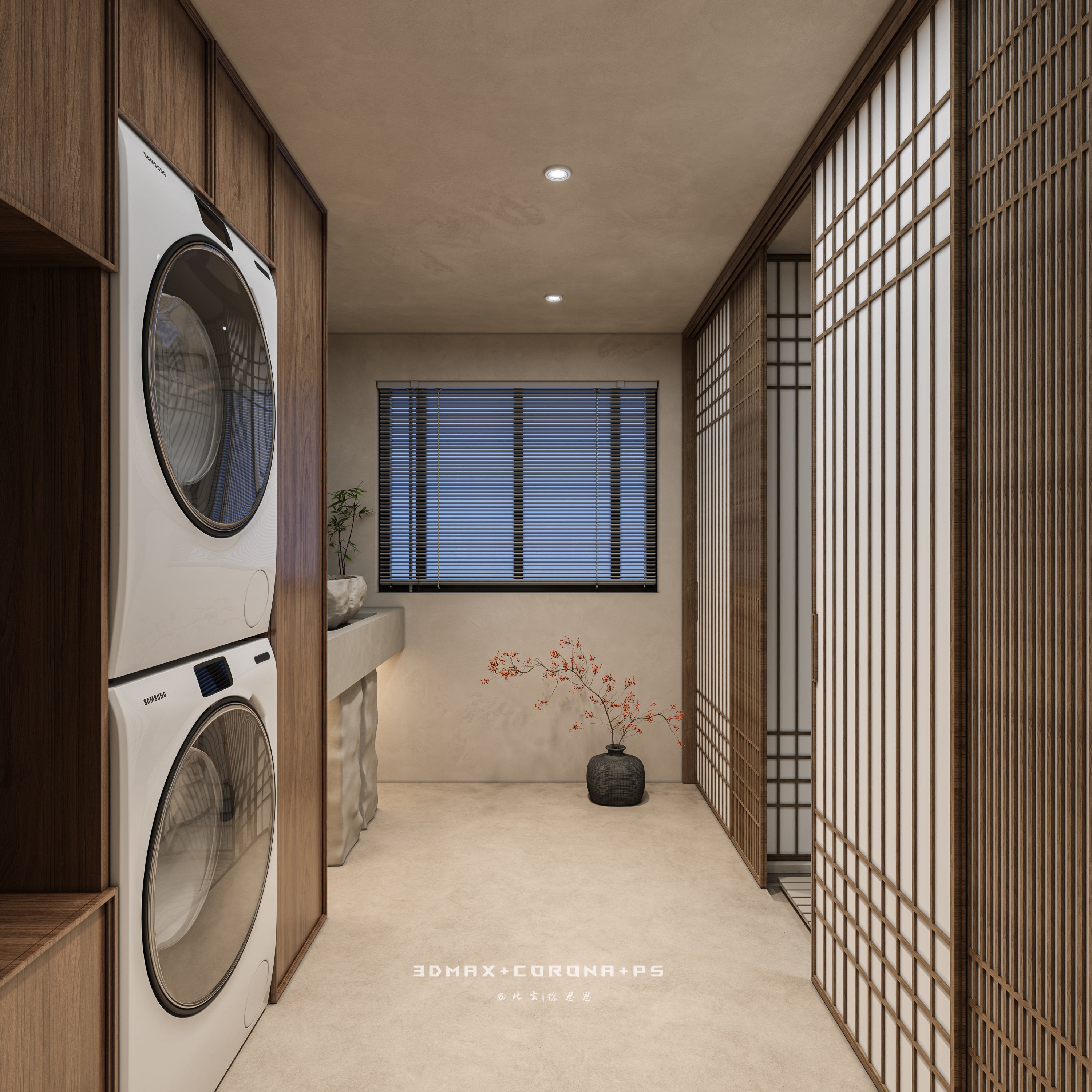 灰调侘寂 × 原木禅风：收藏店的东方美学叙事-9