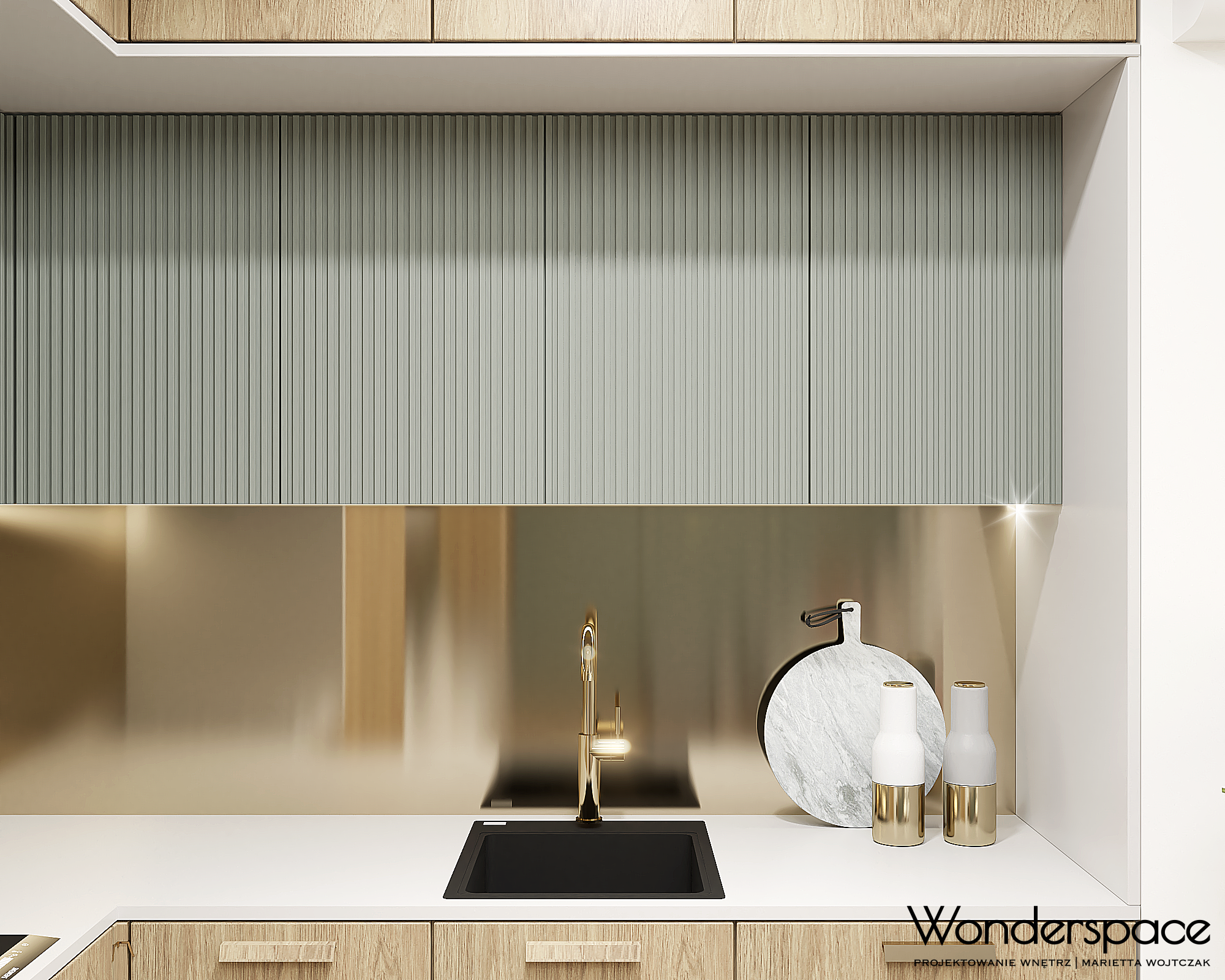 studio with green accent-2