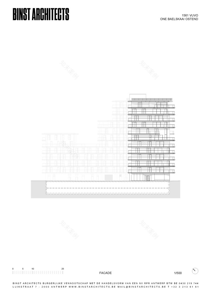 比利时奥斯滕 One Baelskaai 公寓丨Binst Architects-54