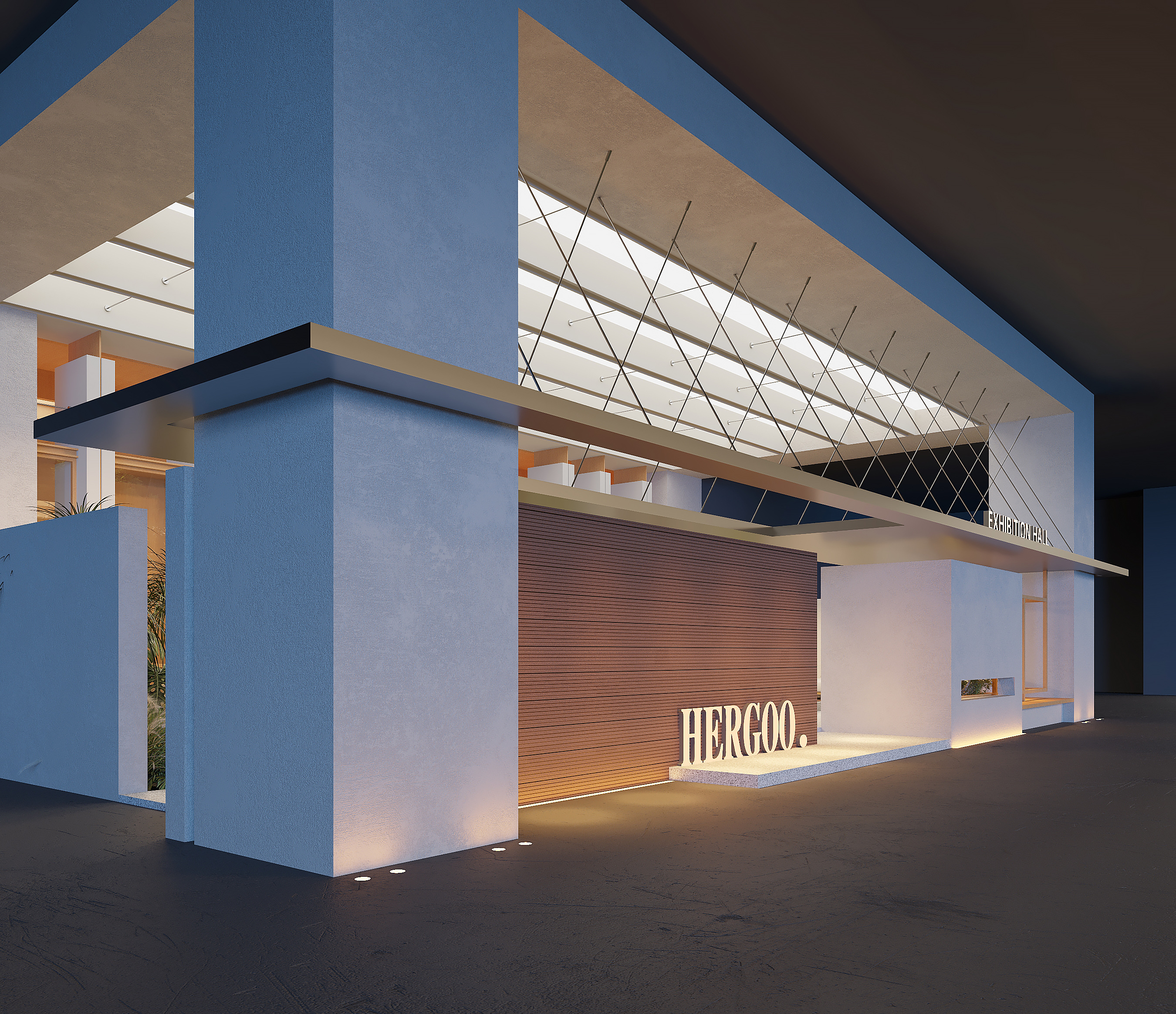 现代跃层定制展厅设计-1