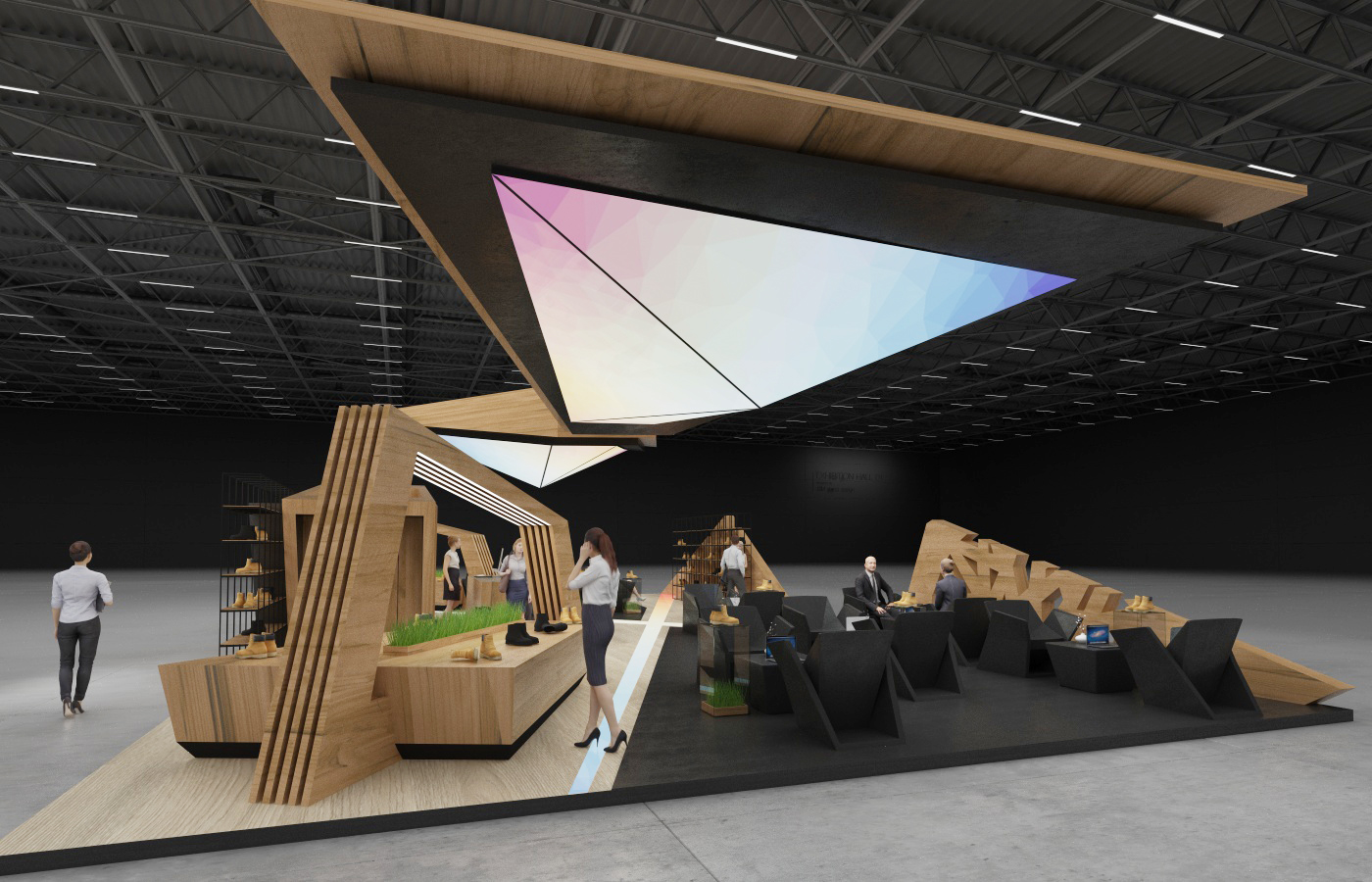 洛杉矶 Timberland 展览会的开放空间设计-13