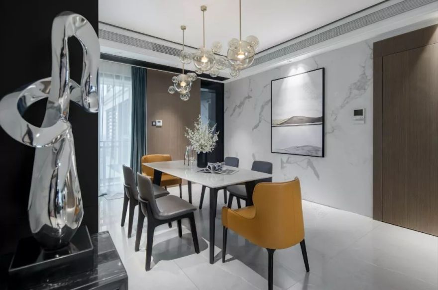 质感生活 | 简约电视墙设计打造流畅空间感-8