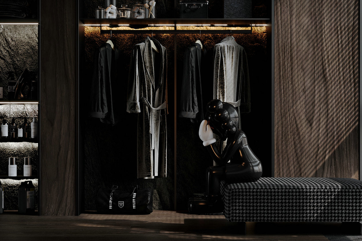 213㎡黑色系别墅设计-15